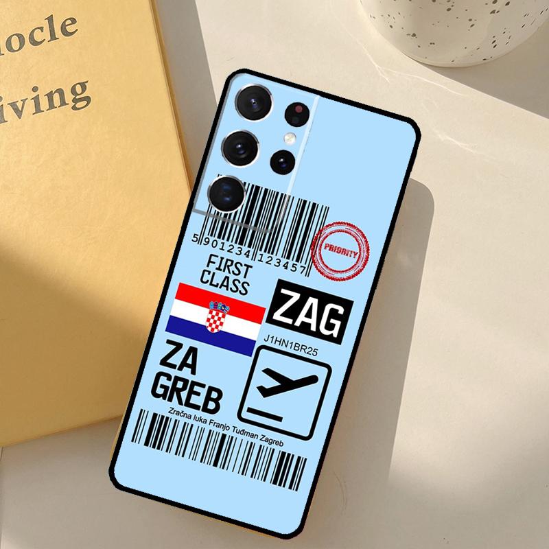 Croatia Flag Phone Case For Samsung Galaxy S25 S20 S21 S22 S23 S24 Ultra S9 S10 Plus S24 FE Cover Shell
