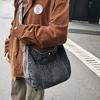 Neue japanische gewaschene Denim Crossbody-Tasche, künstlerische große Einzelschultertasche, trendiger und modischer Studentenrucksack für Damen
