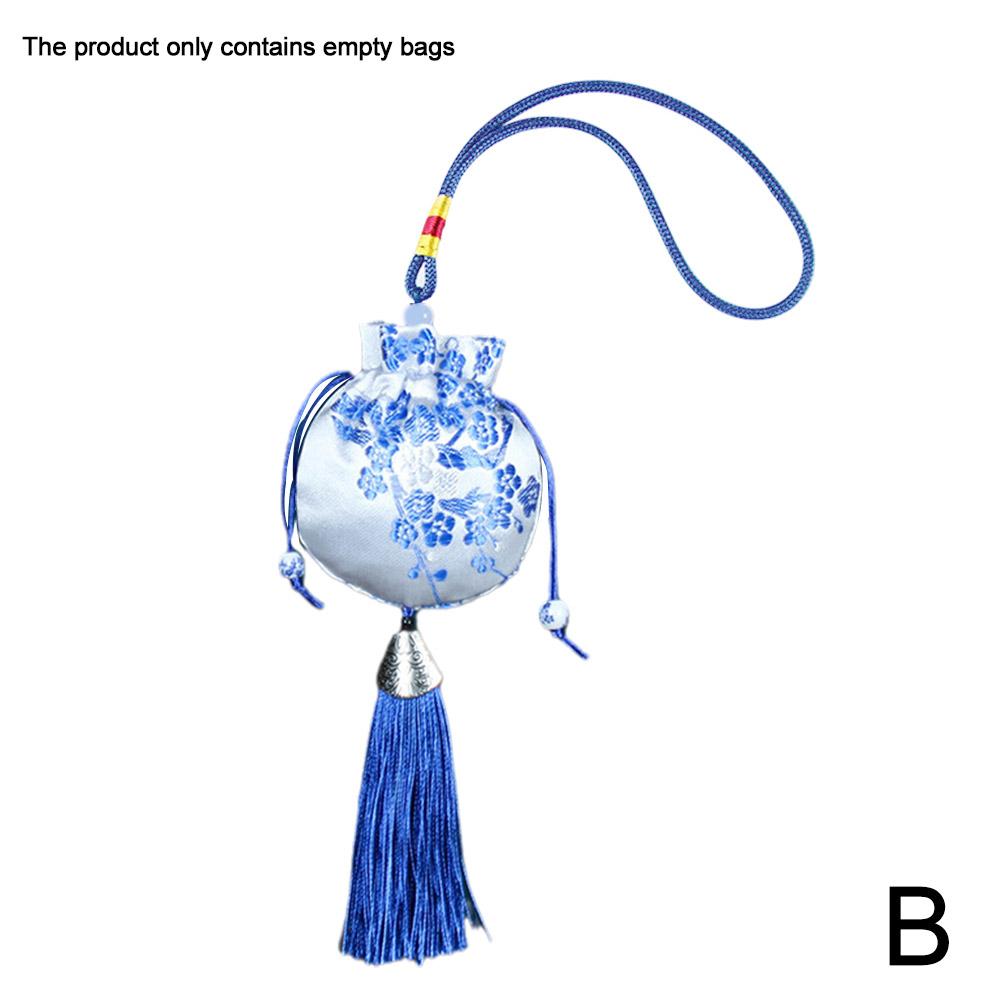 Sachet Sachet Empty Bag Chinese Style Jewelry Storage Bag Handmade Vintage Embroidery Tassel Lucky rawstring Bag Cloth Pocket