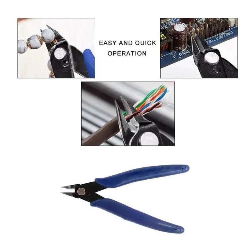 170mm Universal Diagonal Cutting Pliers - Electronic Wire Cable Cutter for DIY Repair,  Hand Tool with Precision Nippers