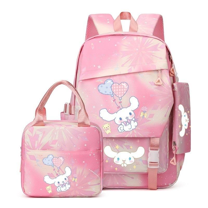 3-teiliges Schulrucksack-Set für Schüler Große Kapazität Oxford-Stoff Schultasche mit Schultergurt und Federmäppchen