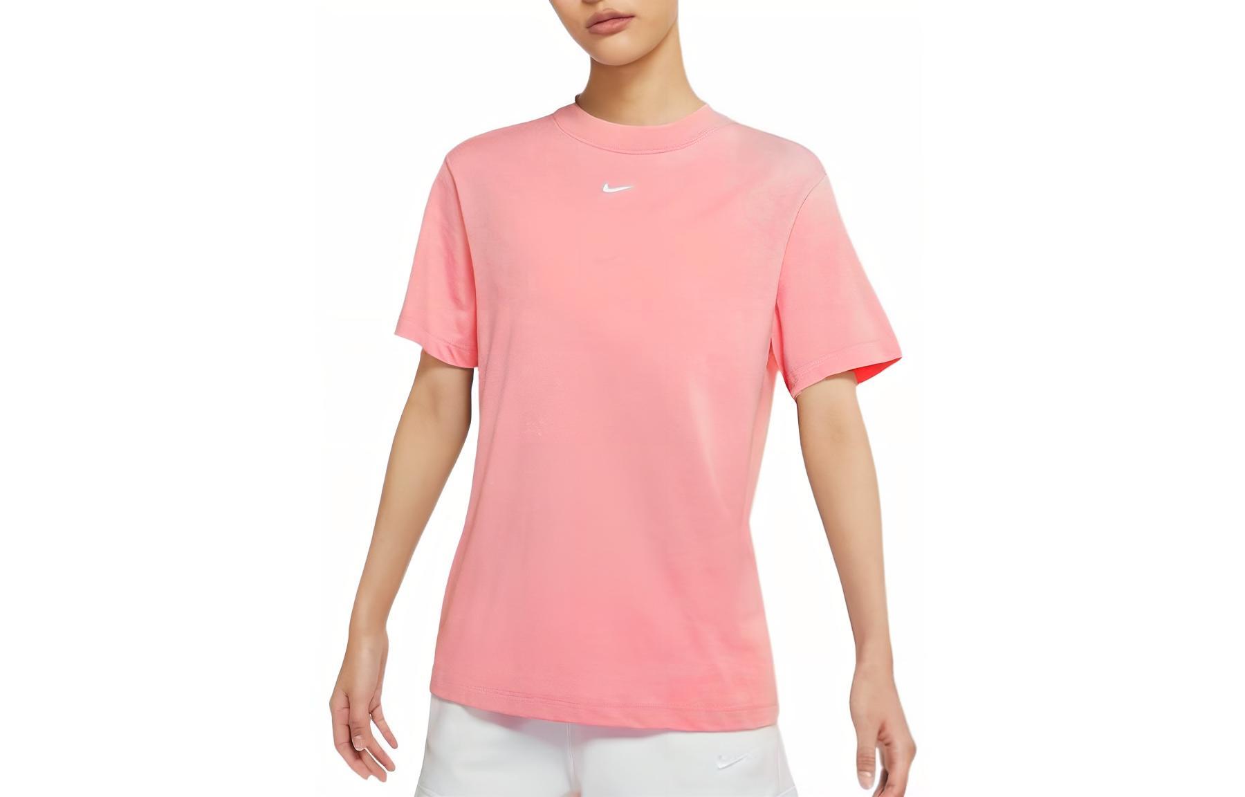 Nike Drop Shoulder Sleeve T Shirt Women s Pink DH4256-631 L