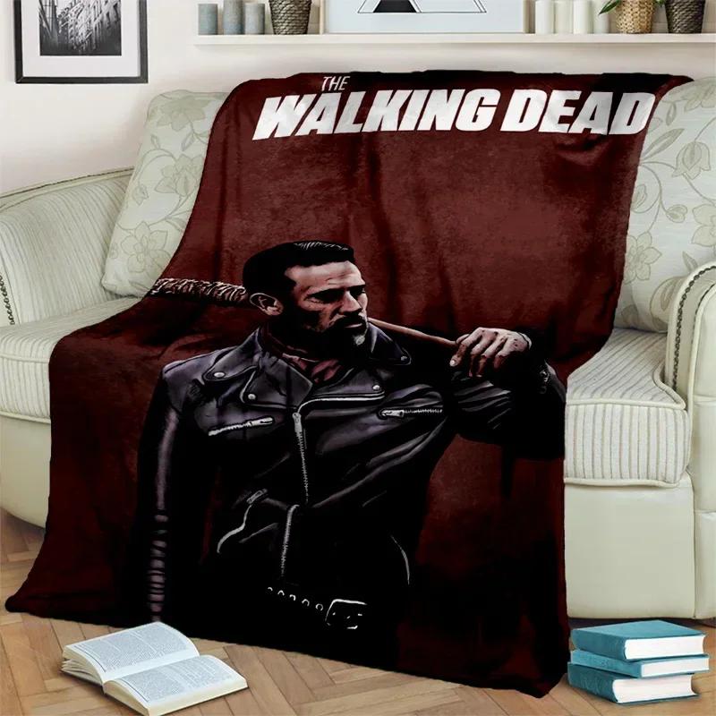 3D Horror TV The Walking Dead TWD Blanket,Soft Throw Blanket for Home Bedroom Bed Sofa Picnic Travel Office Cover Blanket Kids
