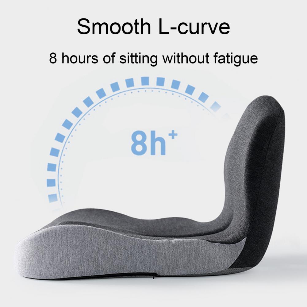 L-Shaped Integrated Seat Cushion Memory Foam Cushion with Lumbar Support Back And Seat Cushion for Tailbone Pain Relief