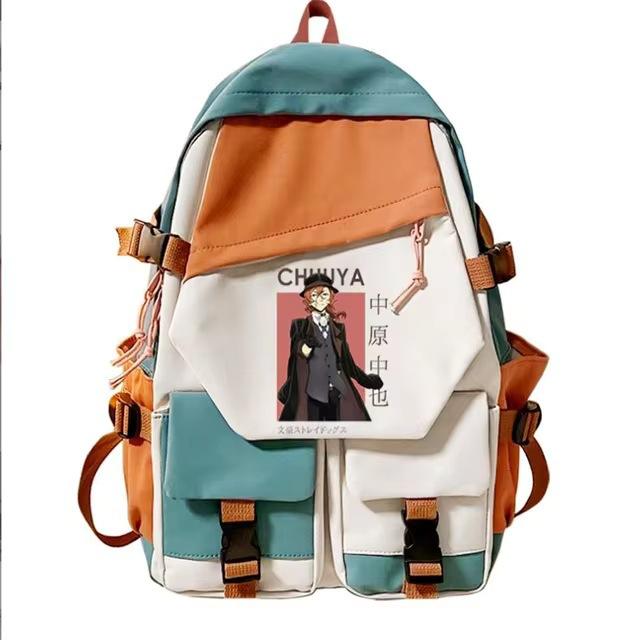 Japanese Cartoon Animation Backpack Mochila Youth Schoolbag Boy Girl Animation Laptop Bag Backpack