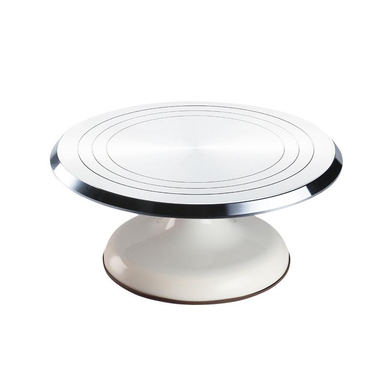 10-дюймовая вращающаяся подставка для торта и декорирования из алюминиевого сплава 10-inch синий