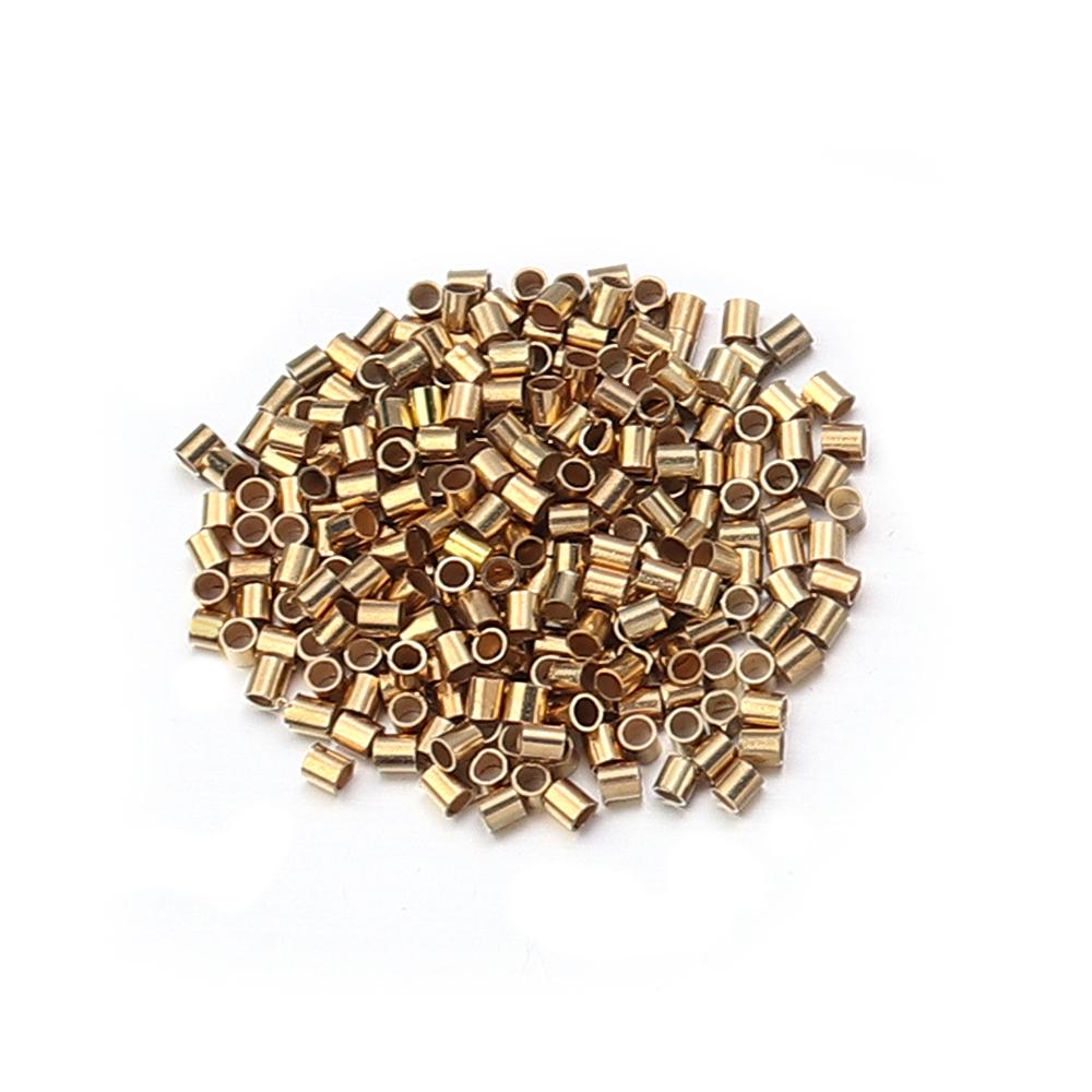 500pcs/lot Metal Copper Tube Crimp Beads Stopper Spacer End Beads For Jewelry Making DIY Earrings Necklace Accessories Wholesale