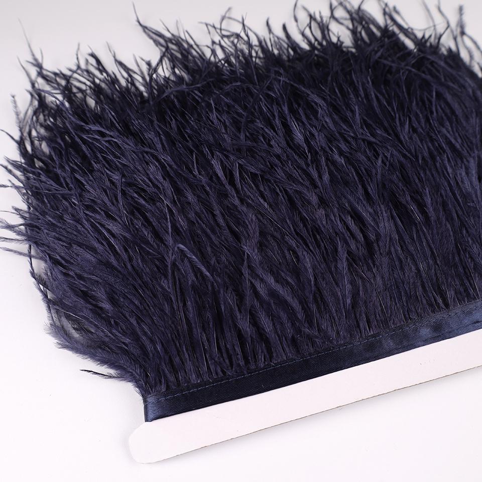 Ostrich Feathers Trim 13-18 CM Plumes on Ribbon Selvage For DIY Wedding Sewing in Dress Decoration Crafts Accessories Wholesale