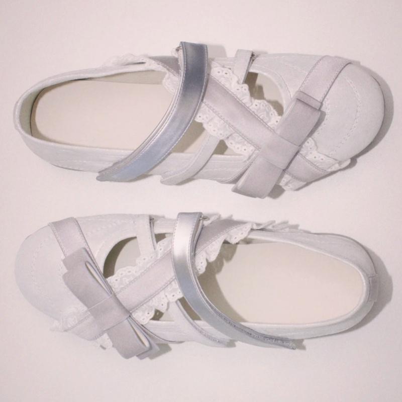 Fashion Mary Jane Flat Shoes 2025 Butterfly Knot Soft Soled Women's Ballet Fashion Simple Daily Dress Up Flats Lace Comfy Women Shoes