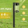 Solar Pathway Lights Outdoor, 10 Pack Metal & Glass Solar Lights Outdoor Waterproof Landscape Path Lights for Outside Yard Lawn Walkway Driveway