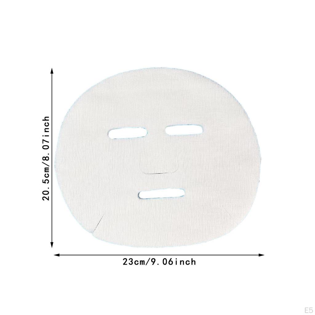 100 Pieces Gauze Face Mask Pads Paper Sheet Soft Breathable with Mesh Cotton Facial