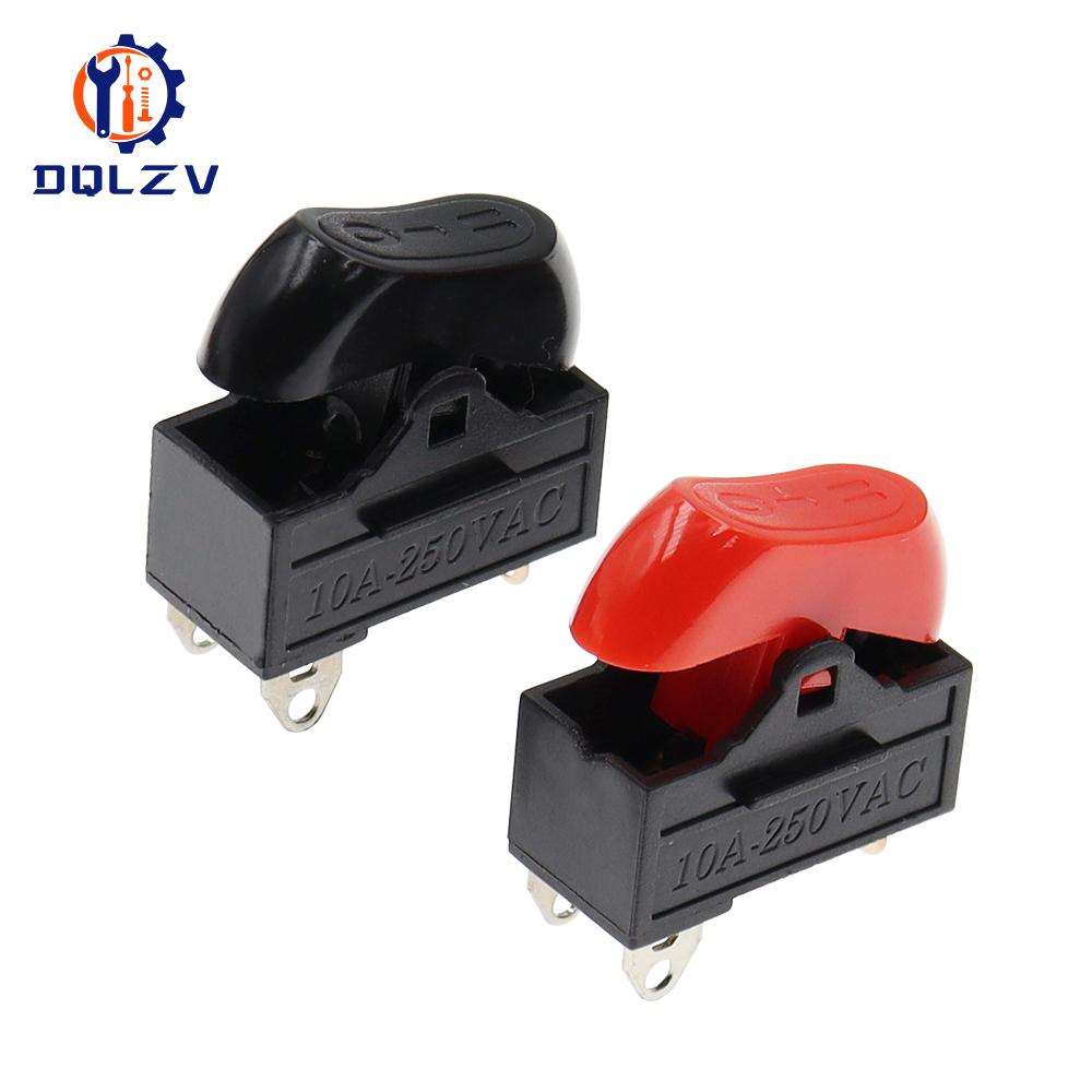 KCD15-103/T Hair Dryer Switch 3 Pins Rocker Switch 3 Position ON-OFF-ON Boat Shaped Switch