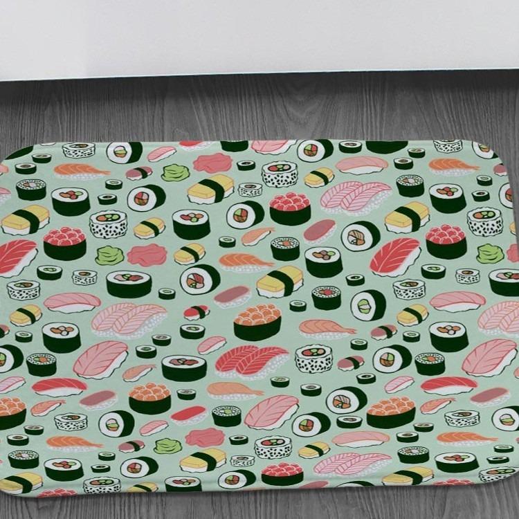 Tappetino di Benvenuto Estivo Limone Blu Fiore Tappeto Decorativo per Soggiorno Bagno Antiscivolo Tappetino per Pavimento Camera da Letto Decorazione per la Casa
