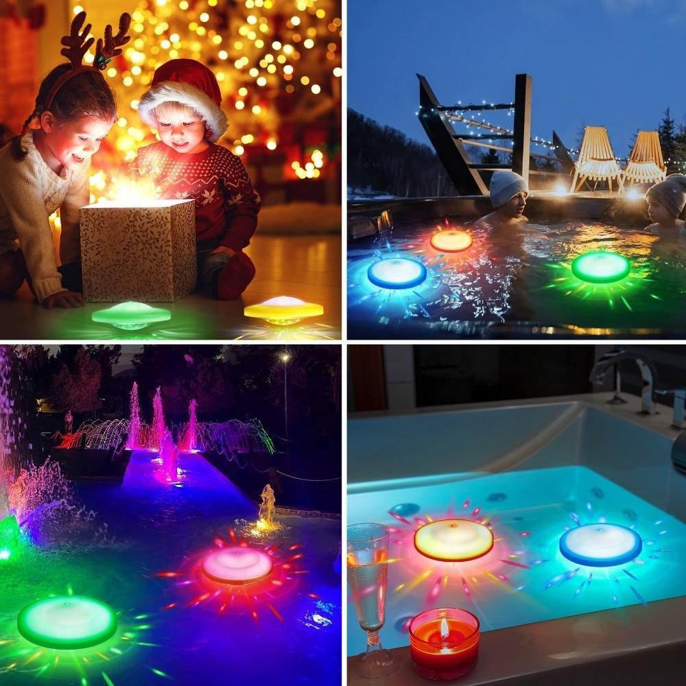 Fountain Light Multi Color Led Floating Lights 7 Color Waterproof Swimming Pool Lamp Changing Water Drift Lamp Swimming Pool