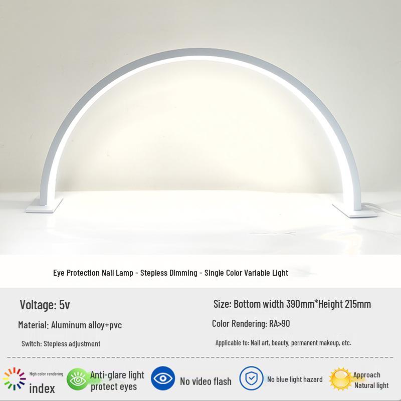 Super Bright LED Beauty Salon Desk Lamp with Eye Protection and Manicure Light