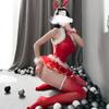 Sexy Lingerie Female Cosplay Christmas Princess Dress Uniform Seduction Sexy One-piece Netsuit Suit