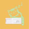 Cute Creative  Cat Luminous Noctilucent Glow  Wall Sticker Home