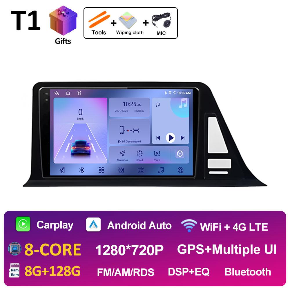 Intelligenrt System GPS Navigation For Toyota CHR C-HR 2016 2017 2018 2019 Android 14 DSP Stereo Autoradio Cooling Fan Head Unit