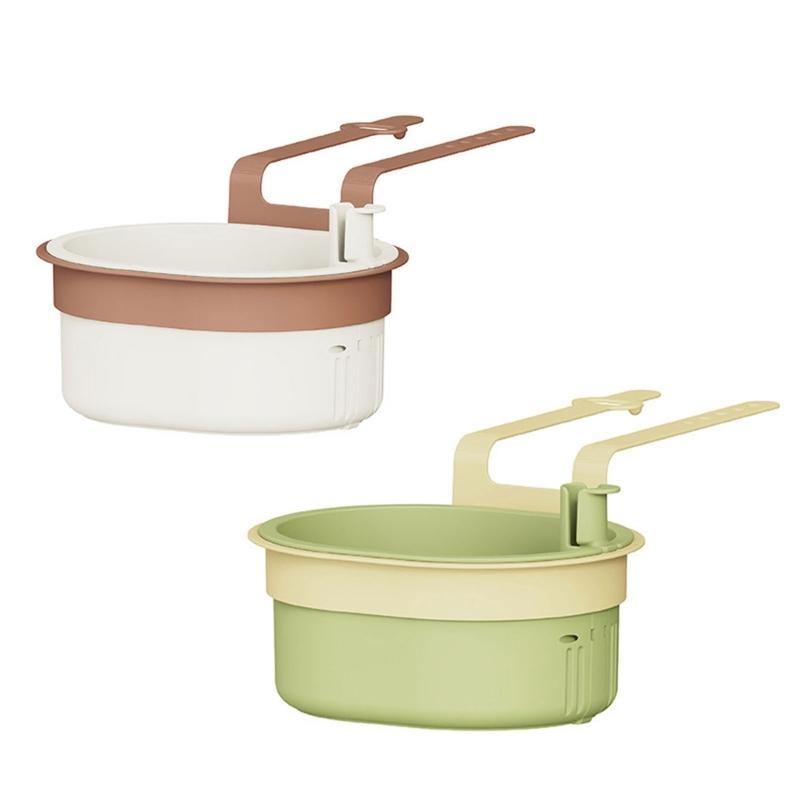 Solid Plastic Over Sink Dish Drying Rack Water Draining water Basket For Dishwashing Tools Organization And Vertical Storage