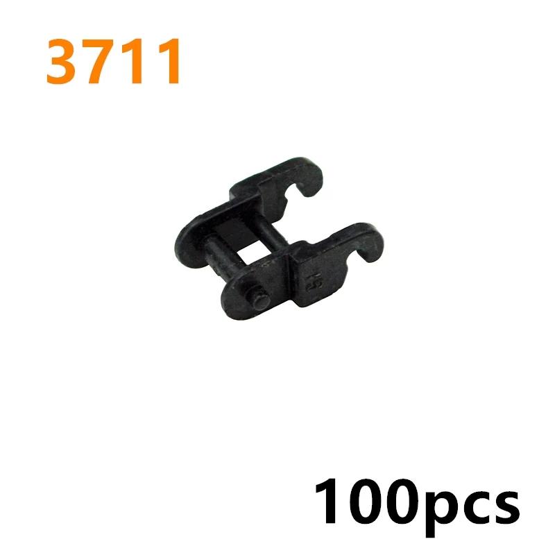 Technical Parts Building Blocks Link Chain Tank Belt Track Wheels Truck Car Gear MOC Bulk Brick Toys 3711 3873 88323 57519 4185