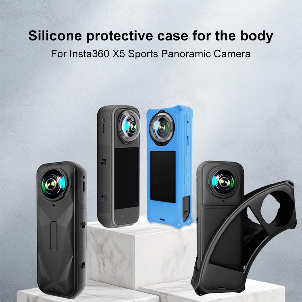 Silicone Protective Case Camera Lens Protector Dustproof Camera All-round Protection Cover for Insta360 X5 Camera Accessories