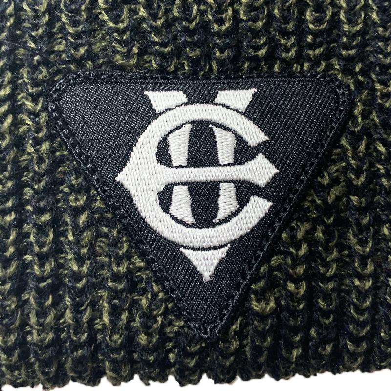 EIGHTVOLUME Ev T-Patch Knit Beanie (Olive)