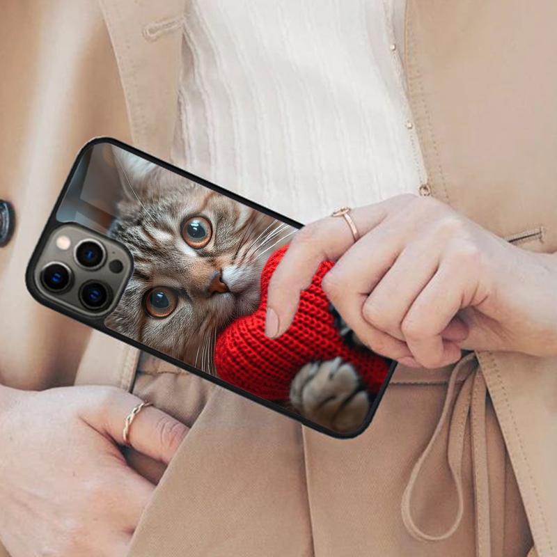 Lovely cat cute Magnetic Phone Case For APPLE iPhone 17 Air 16 14 13 12 Pro Max 15 Plus Wireless Charge With MagSafe Cover