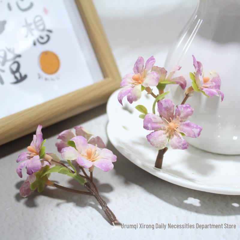 Handmade Five-Prong Plum Flower Wedding Hairpin Arrangement
