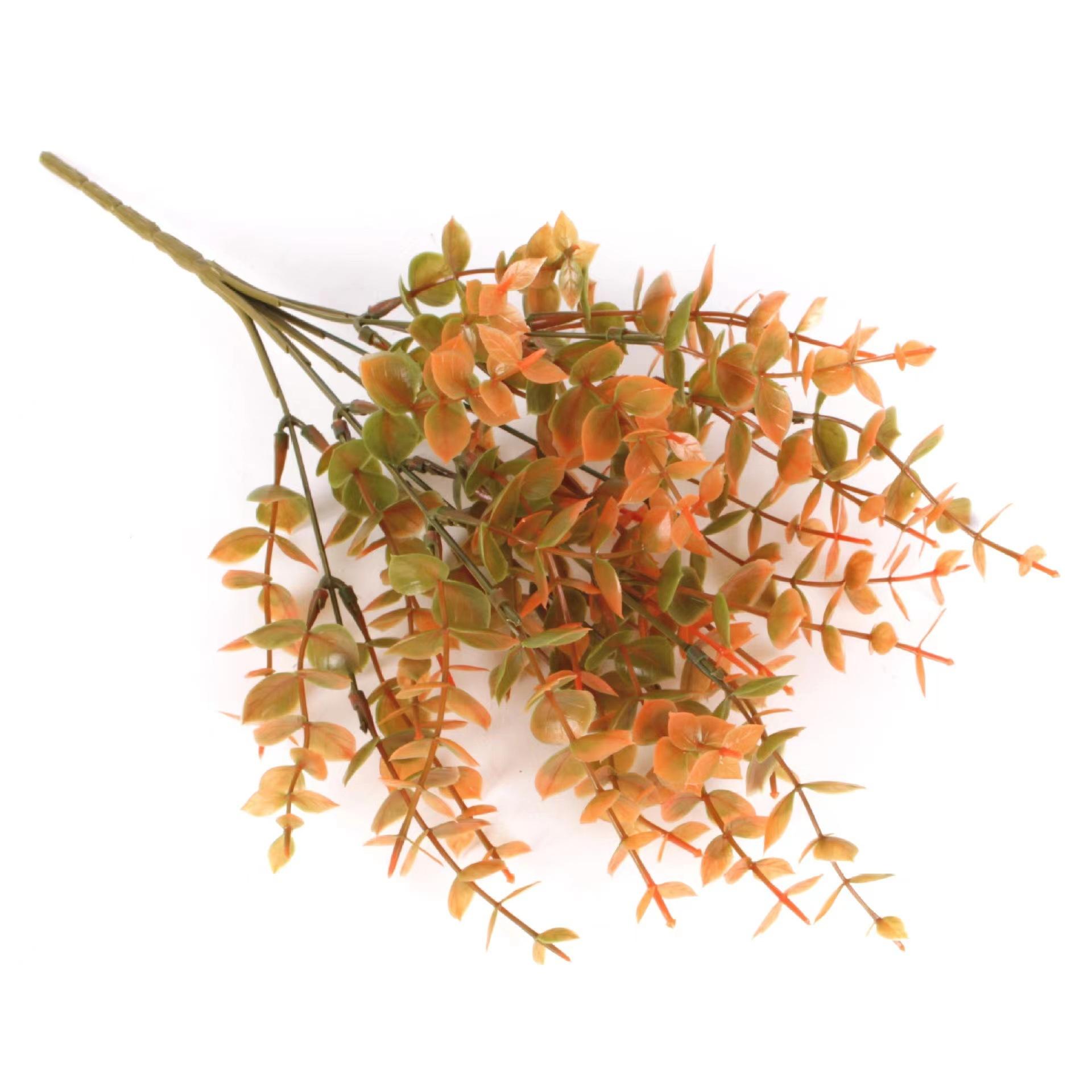 Autumn Simulation Artificial Plastic Flower Eucalyptus Daisy Violet Lavender Bundle Home Wedding Birthday Photo Props Decoration 1pc