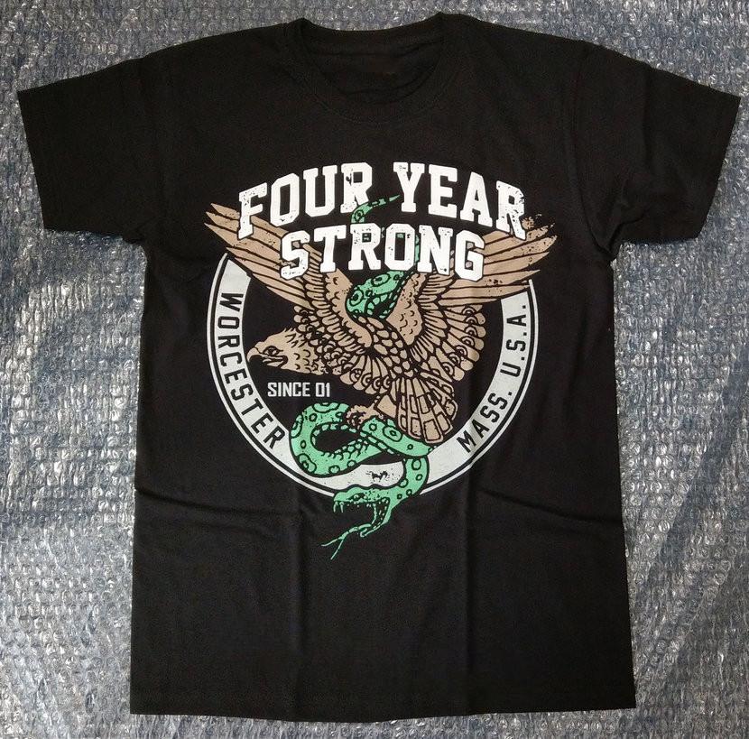 VTG FOUR YEAR STRONG - Eagle and Snake PA087 FREE SHIPPING Unisex T-Shirt M