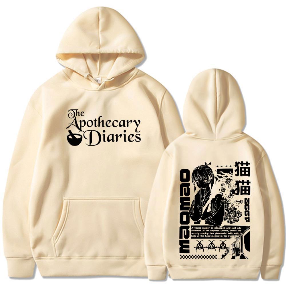 

Худі з аніме «Щоденники аптекаря» Смішний Каваї Милий Маомао Графічний Чоловічий Жіночий Светр Повсякденний Оверсайз Естетика Пуловер 3XL хакі