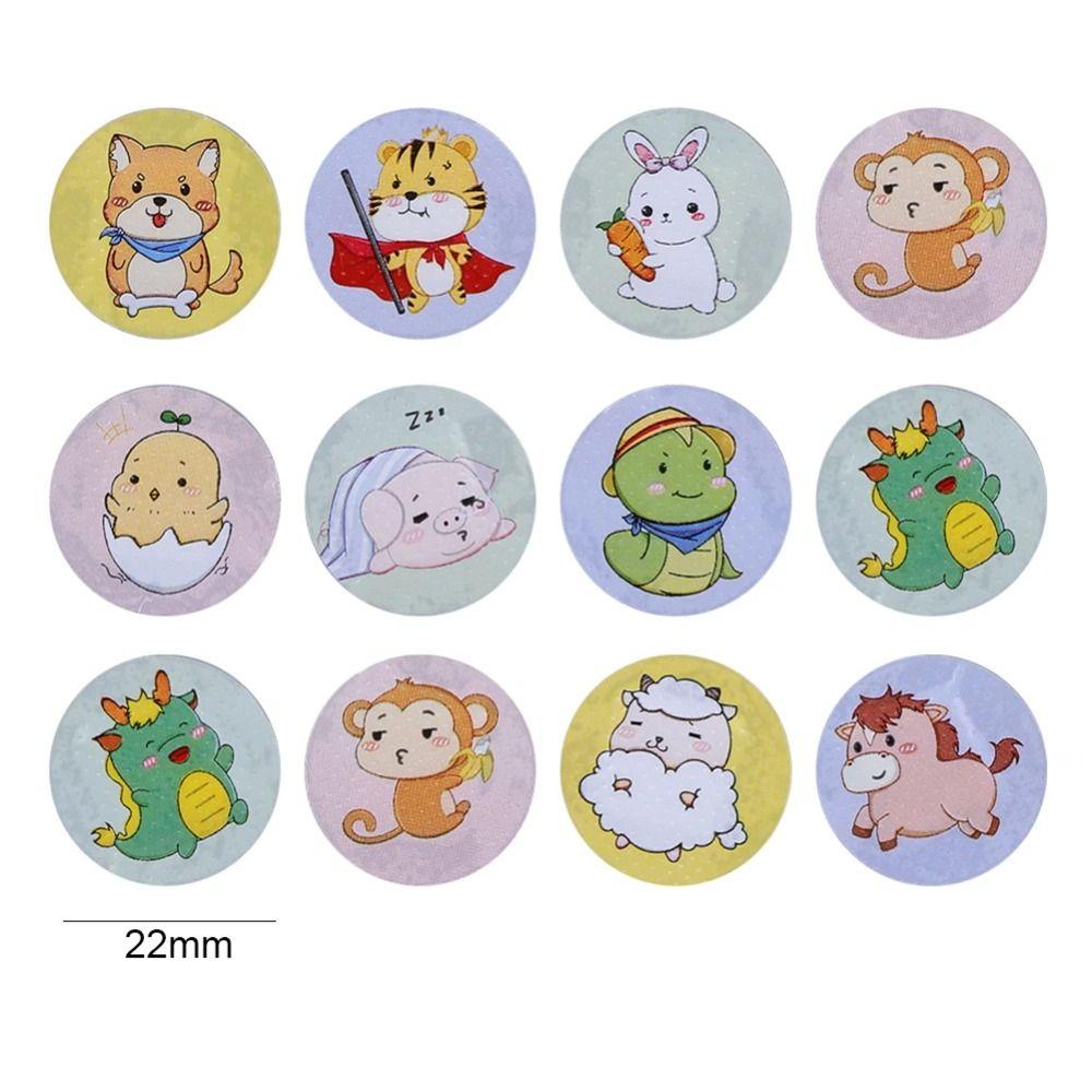 100/120PCS Round Round Band Aid Wound Dressing Children  Adhesive Bandages Cute Cartoon Bands Aid