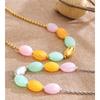 Eetit Frühling Sommer Stil Edelstahl Süßigkeitenfarbe Harzstein Kette Handgefertigte Halskette 2026 Wasserdicht Helle Farbe Schmuck
