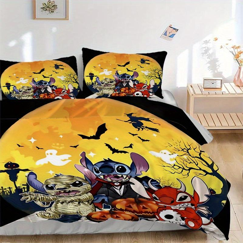 

3pcs Mummy Stitch Print Cover Set Ultra Soft, Breathable, and Comfortable Bedding with Stylish Design for Bedroom and Guest Room Decor 1 Cover an 135x200cm
