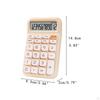 Handheld Mute Mechanical Calculator 12 Digits 14.8x9.3cm Ergonomic 18 Degree Tilt Screen for Office