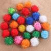 50 stücke Indoor Glitter Bälle Interaktive Pom Pom Bälle haustier Spielzeug Katze Sparkle Bälle