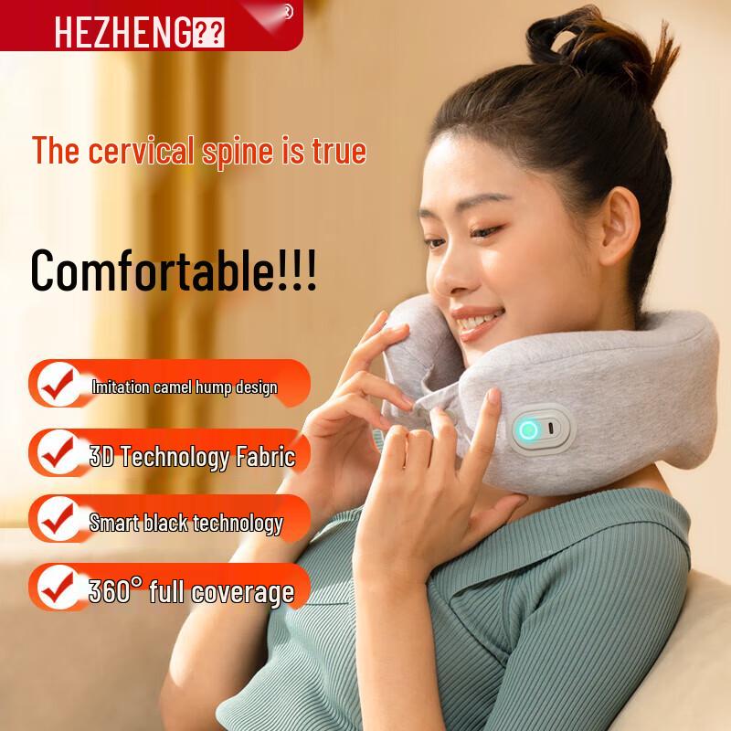 

HEZHENG Portable U-Shaped Neck Massager Pillow