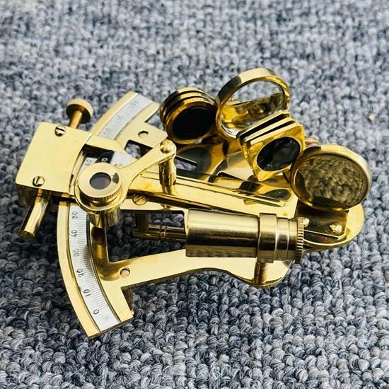 Solid Brass Nautical Ship Instrument Astrolabe Marine Sextant Maritime Home Decor