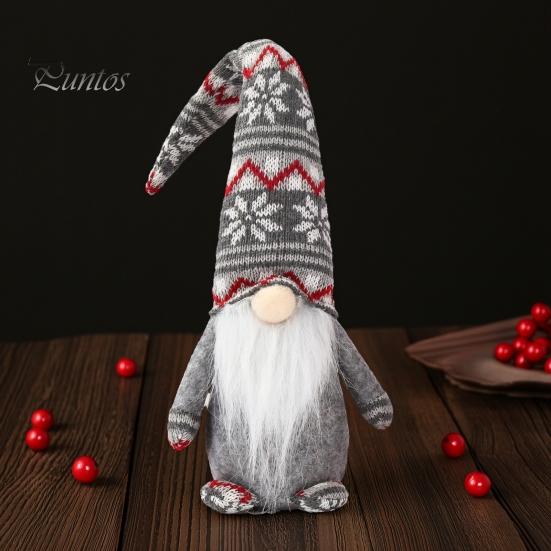 Ozdoba Świąteczna w Pudełku Prezentowym Dekoracja Świąteczna Krasnal Boże Narodzenie, Pluszowy Tomte Szwedzka Figurka, Miękka Skandynawska Przytulna Dekoracja Wiejska Lalka Krasnala dla