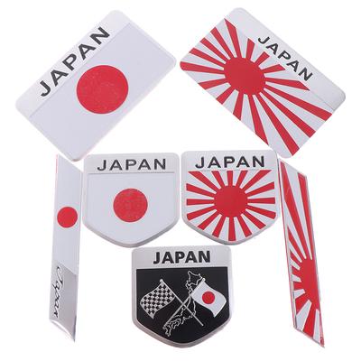 1 Stück Japan Flagge Logo Emblem Legierung Abzeichen Auto Motorrad Dekor Aufkleber
