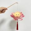 Chinese Style Children's Rabbit Lantern Handheld Glowing Lotus Flower Lanterns DIY Material Bag Handmade