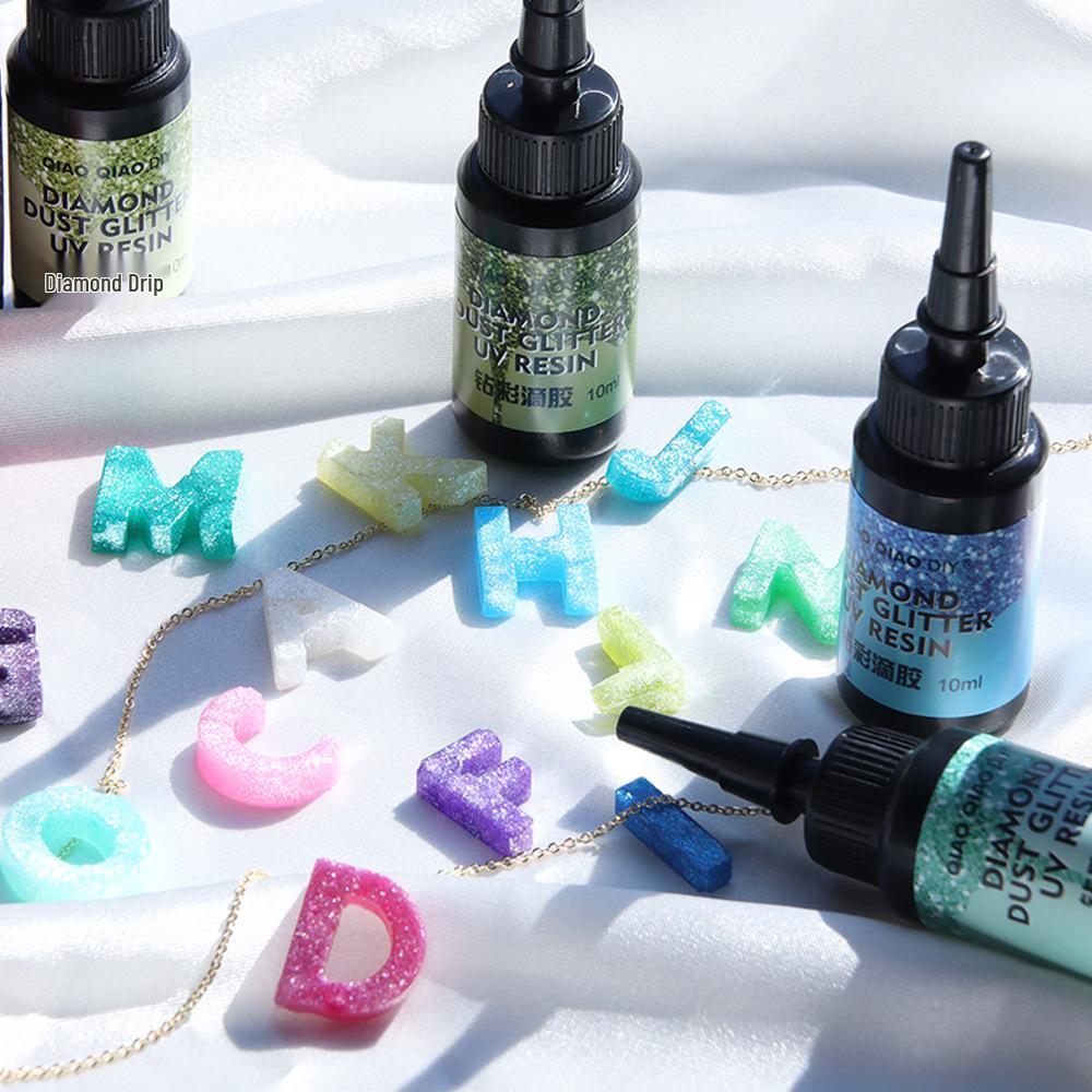 UV Crystal Epoxy Glitter Set – 6, 12, or 24 Color Options for Handmade Jewelry