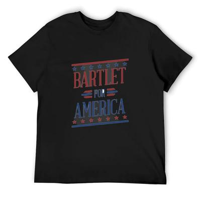Bartlet For America 2 T-Shirt Custom Shirt Graphic Tee Shirt Anime Shirt T-shirt Men