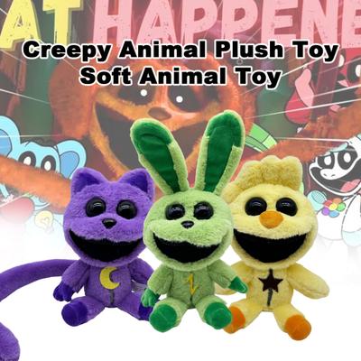 Gruseliges Plüschtier, Horrorspiel, inspiriert von Kaninchen und Katze, Plüschtier, ausgestopfte Puppe, Heimdekoration, Kinderspiel-Fans, Weihnachtsgeschenk