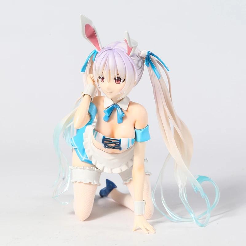 24 CM Anime 1/4 Scale Native BINDing Chris Aqua Blue Bunny Girl PVC Action Figure Statue Adults Collection Model Doll Decorative Gift