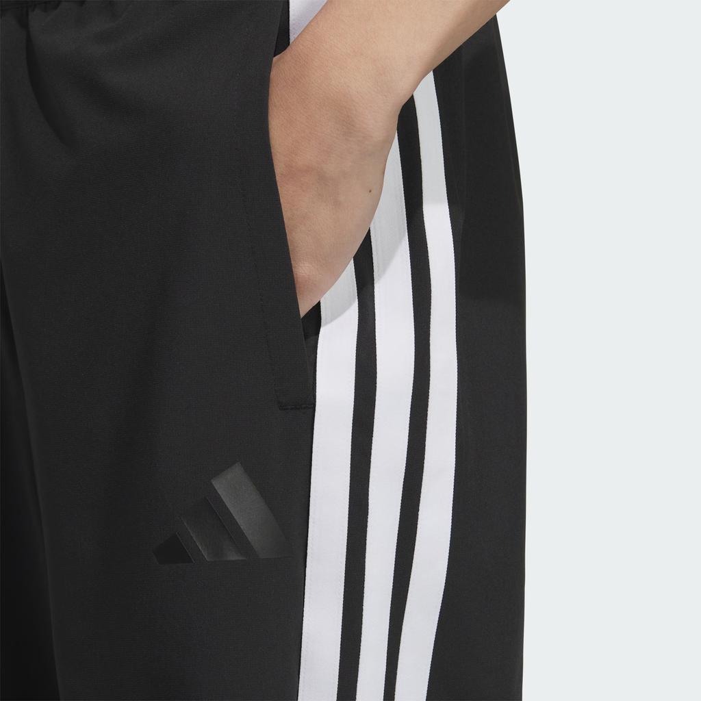 Adidas Woven Tracksuit Bottoms Comfortable Simple Casual Pants Men Bottoms Black White KC3906
