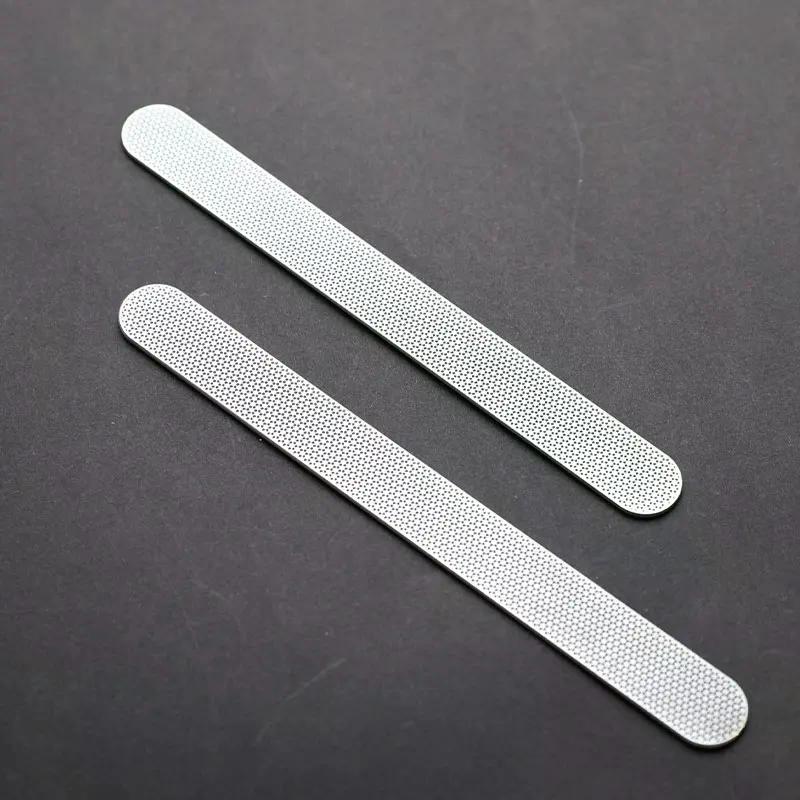 1 pz Lima per Unghie Acciaio Inossidabile Testa Rotonda Metallo Manicure Pedicure Strumenti Bellezza