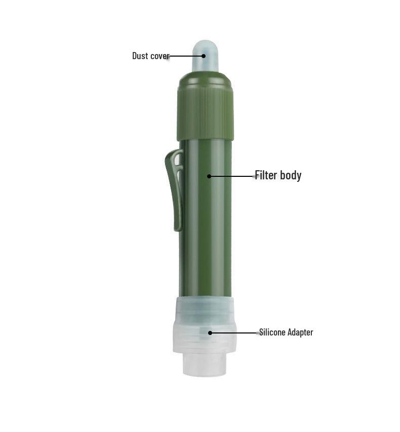 Portable Outdoor Water Purifier Straw with Ultrafiltration Membrane for Camping and Picnic
