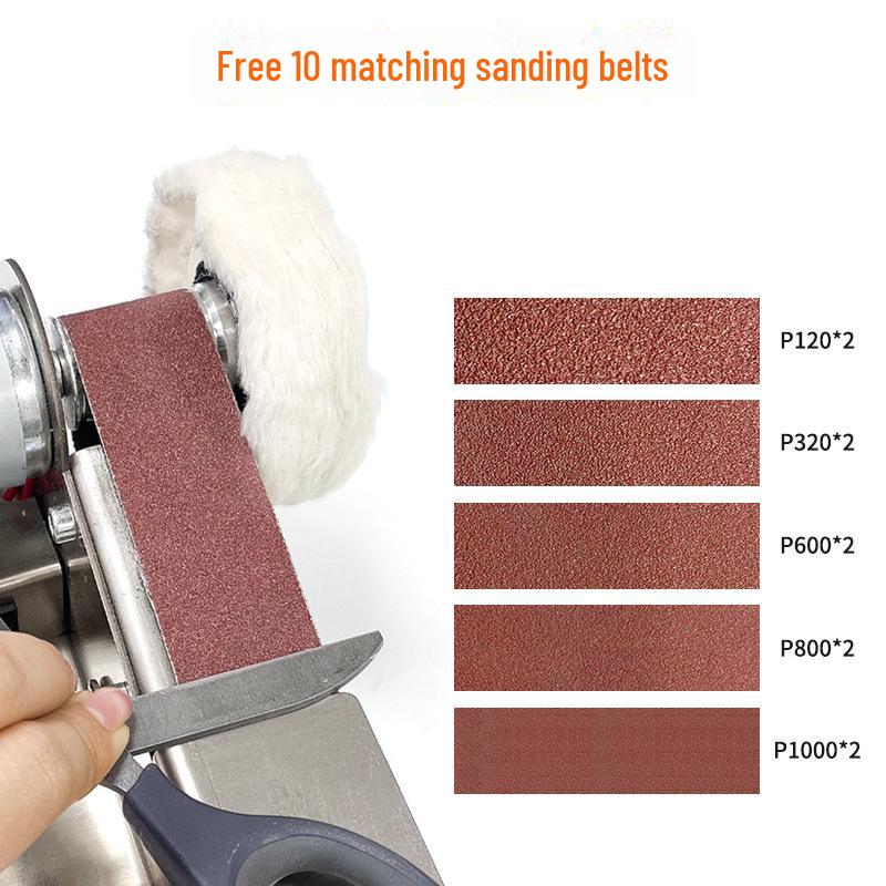 Compact Electric Sanding Belt Machine for DIY Woodworking and Polishing