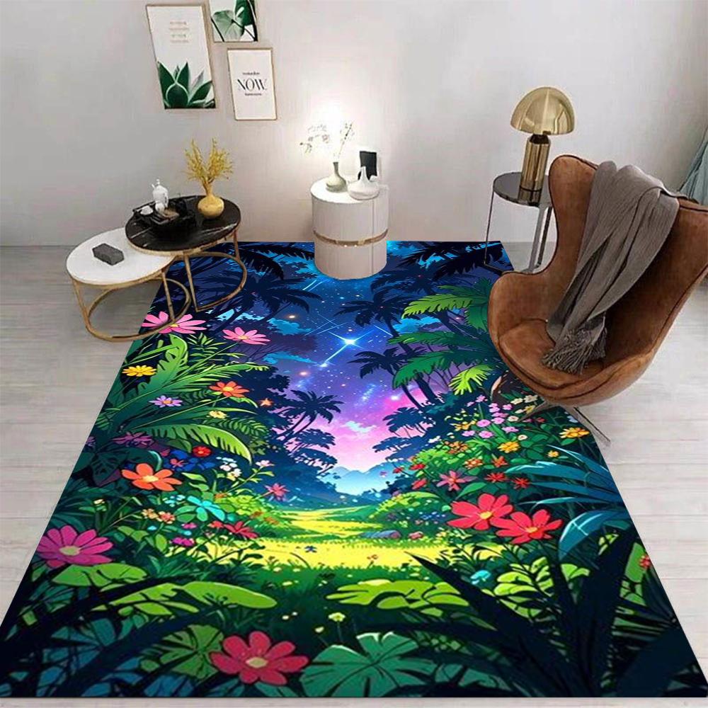 Landscape Carpet Living Room Bedroom Kitchen Sofa Table Balcony Rug Non-slip Washable Mat Home Exquisite Ornaments Ins